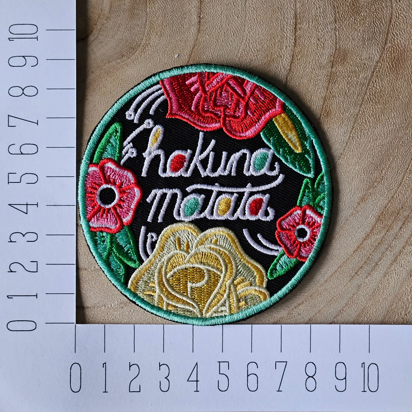 Strijk embleem - Iron on Patch - Hakuna matata - Bloemen