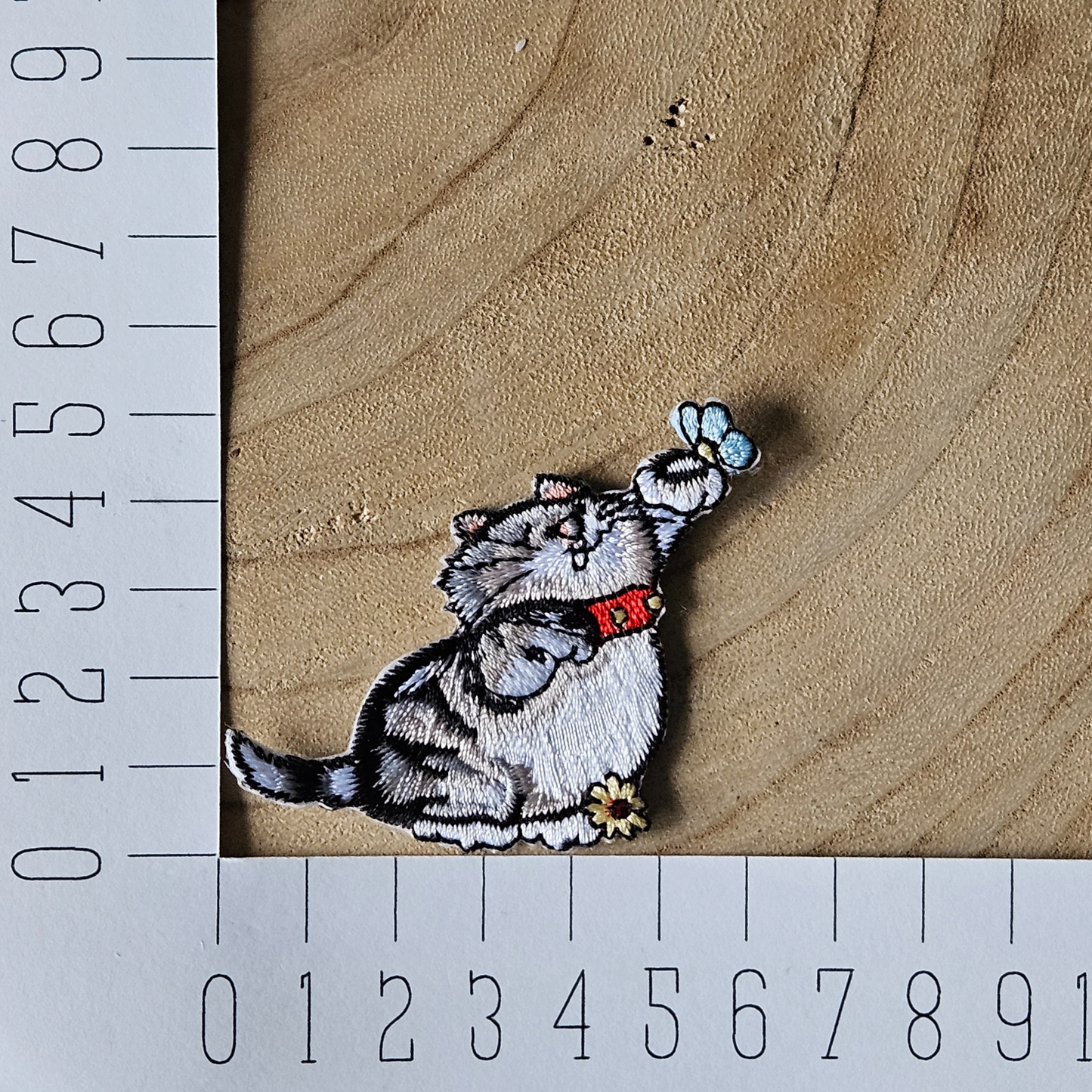 Strijk embleem - Iron on Patch - Schattige kat