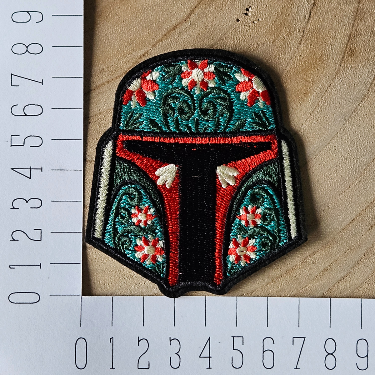 Strijk embleem - Iron on Patch - Masker groen