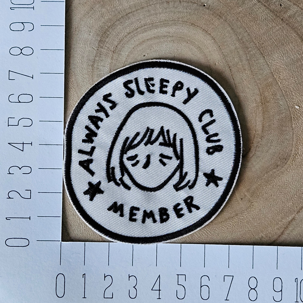 Strijk embleem - Iron on Patch - Always sleepy