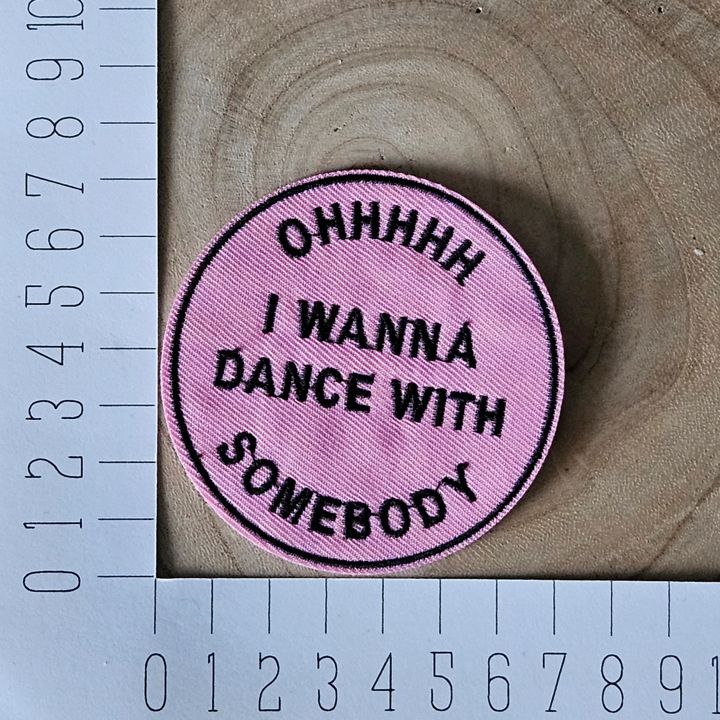 Strijk embleem - Iron on Patch - I wanna dance