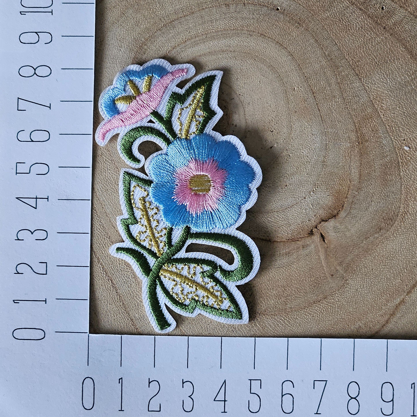 Strijk embleem - Iron on Patch - Bloemen
