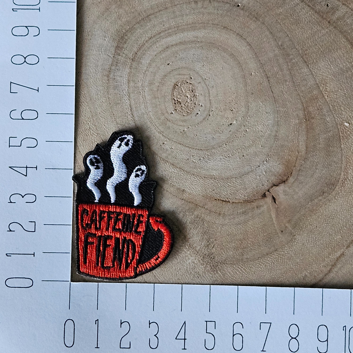 Strijk embleem - Iron on Patch - Caffeine
