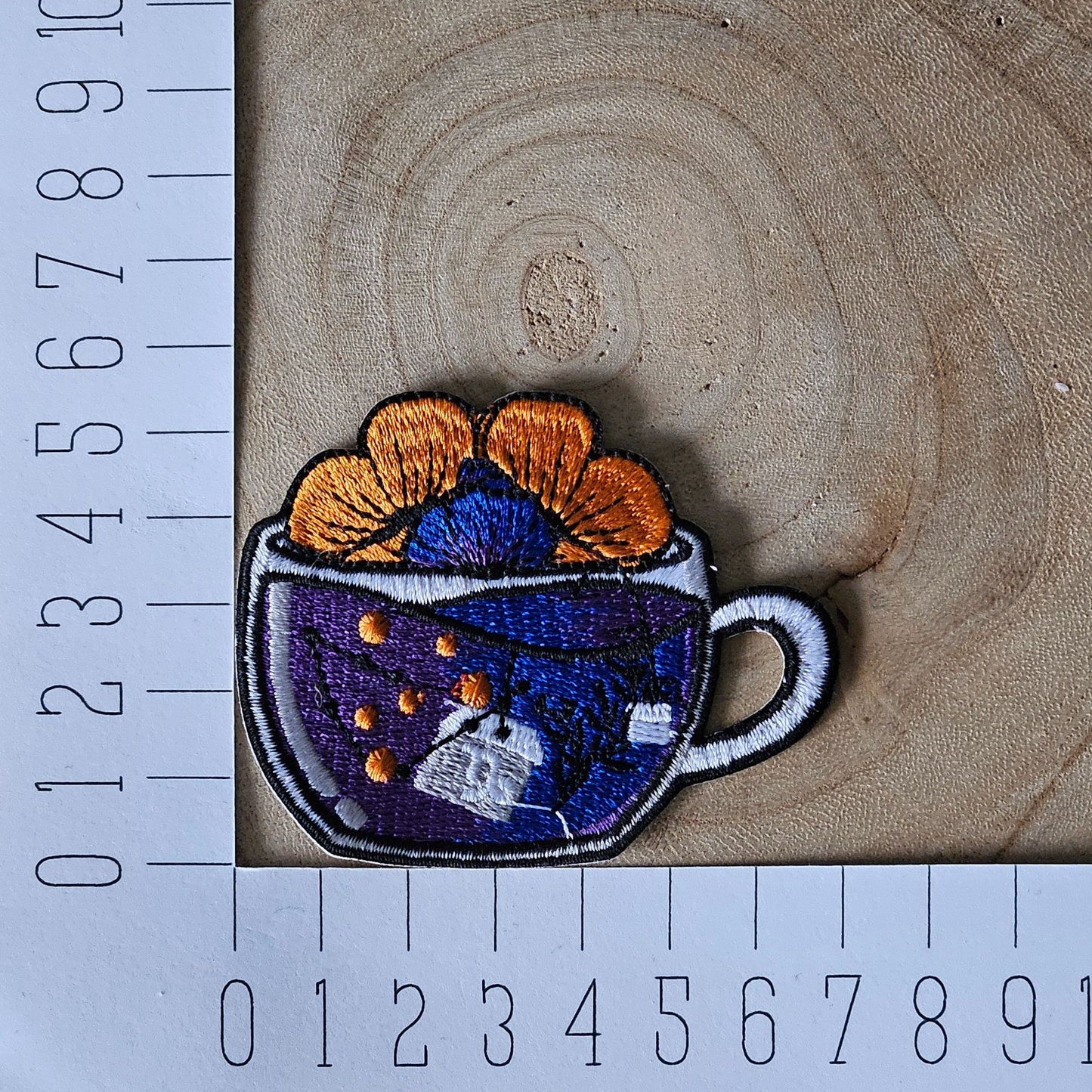 Strijk embleem - Iron on Patch - Kopje thee