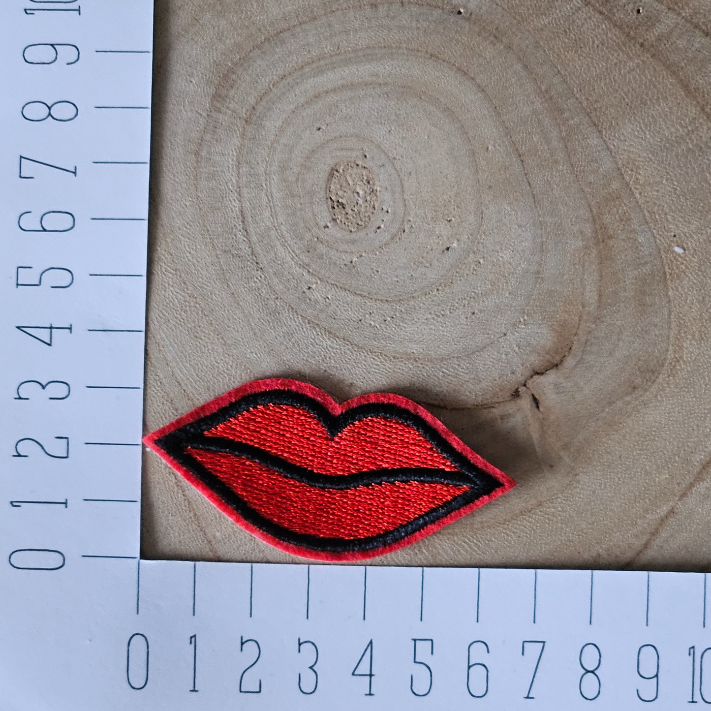 Strijk embleem - Iron on Patch - Mond