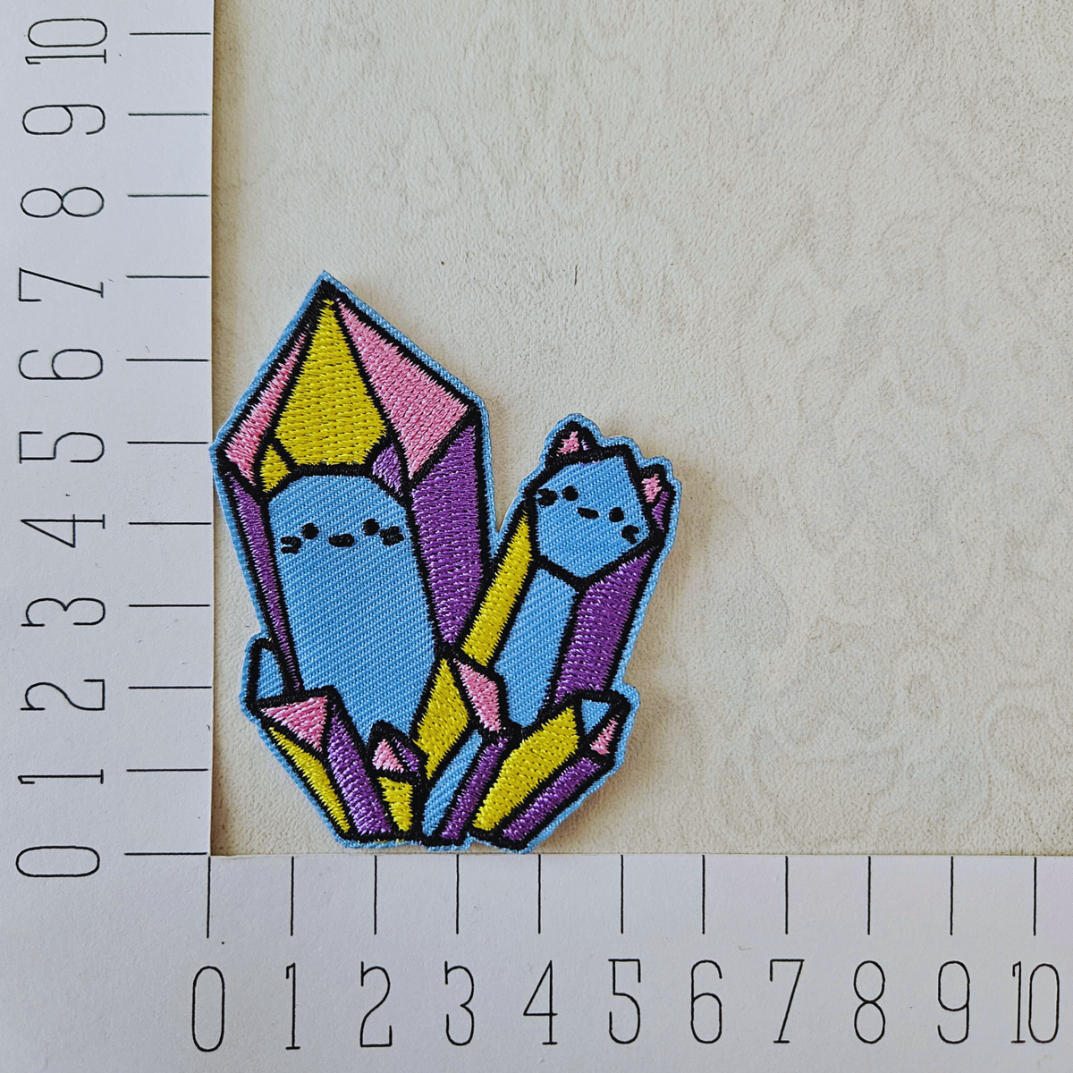 Strijk embleem - Iron on Patch - Edelstenen