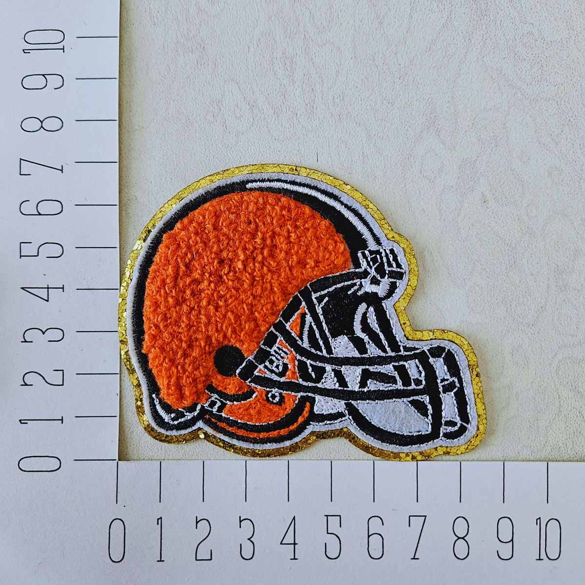 Strijk embleem - Iron on Patch - Rugby helm