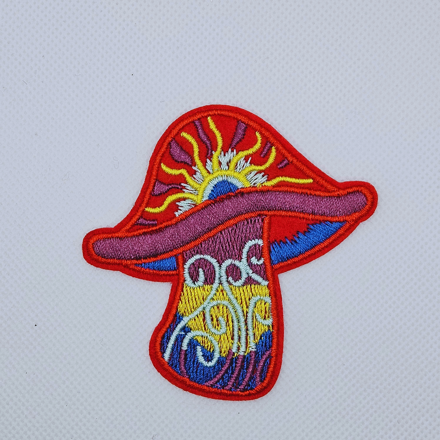 Strijk embleem - Iron on Patch - Paddenstoel