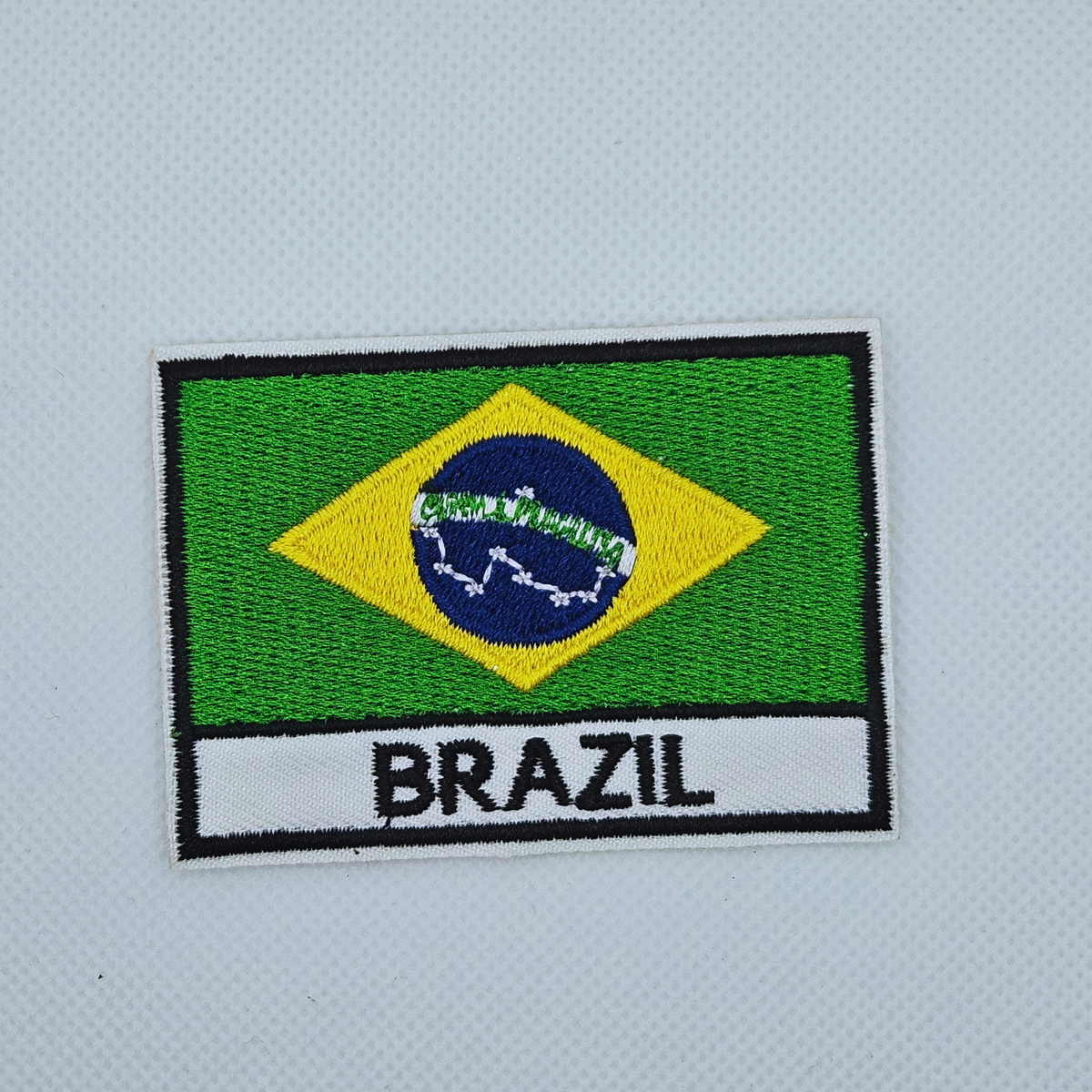 Strijk embleem - Iron on Patch - Vlag brazil