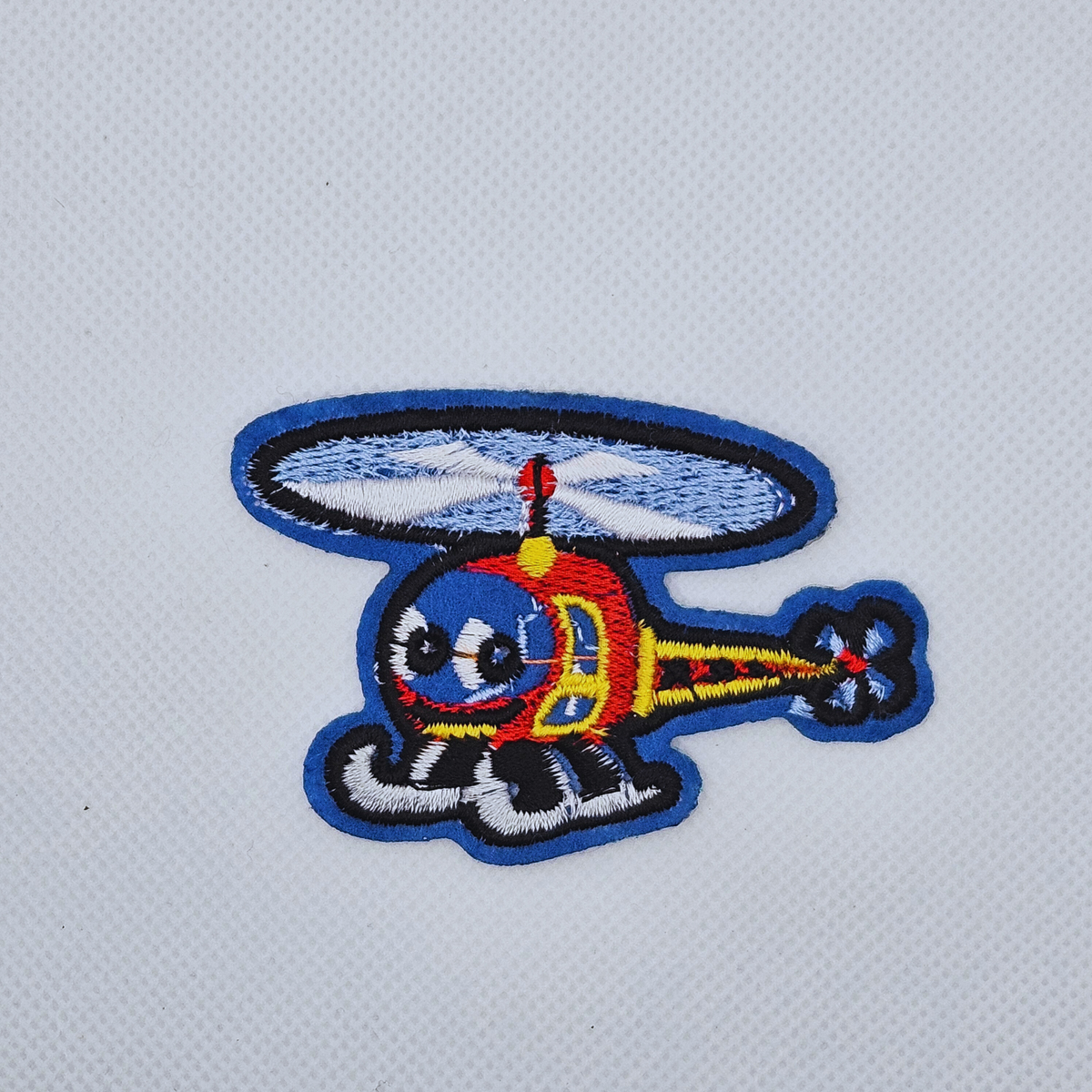 Strijk embleem - Iron on Patch - Helikopter