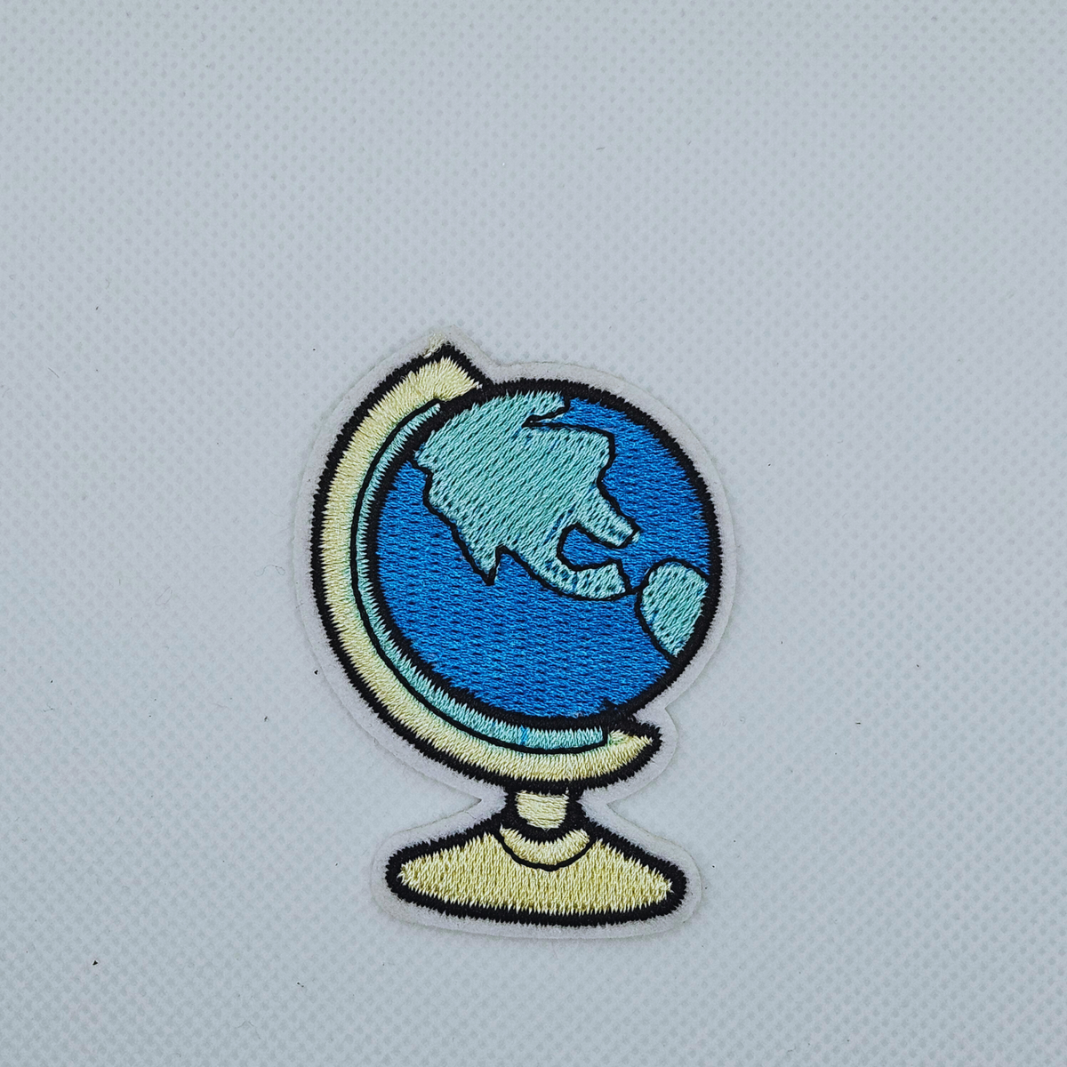 Strijk embleem - Iron on Patch - Wereld bol - Globe