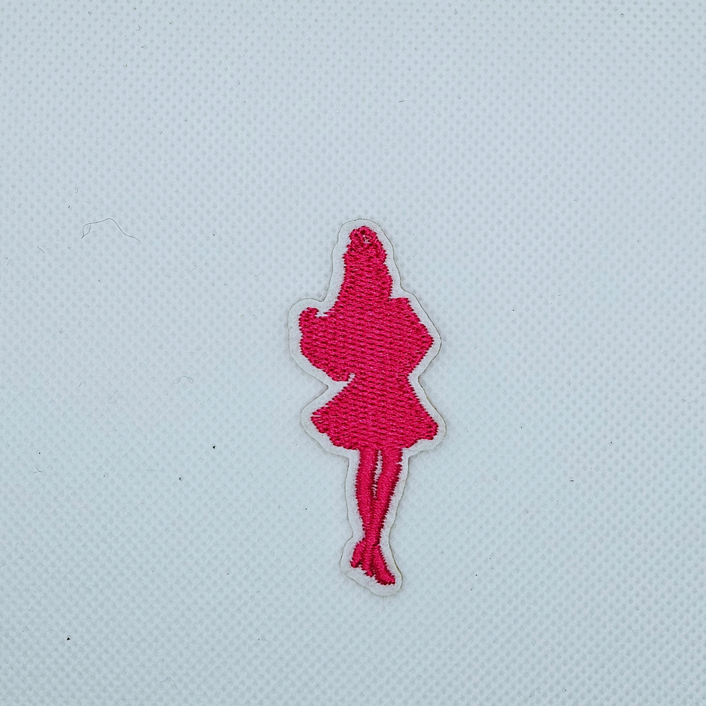 Strijk embleem - Iron on Patch - Roze meisje