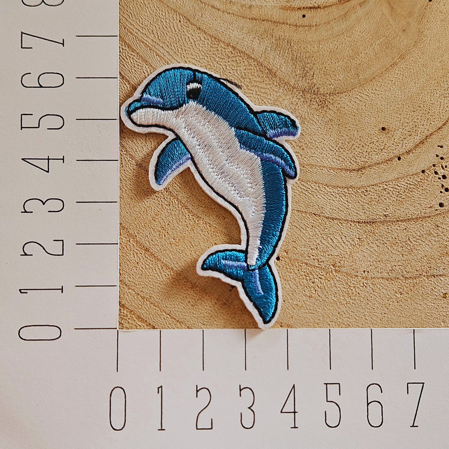 Strijk embleem - Iron on Patch - Dolfijn