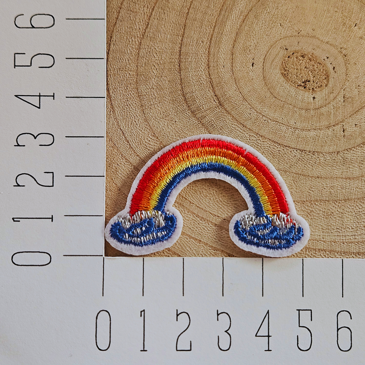 Strijk embleem - Iron on Patch - Regenboog