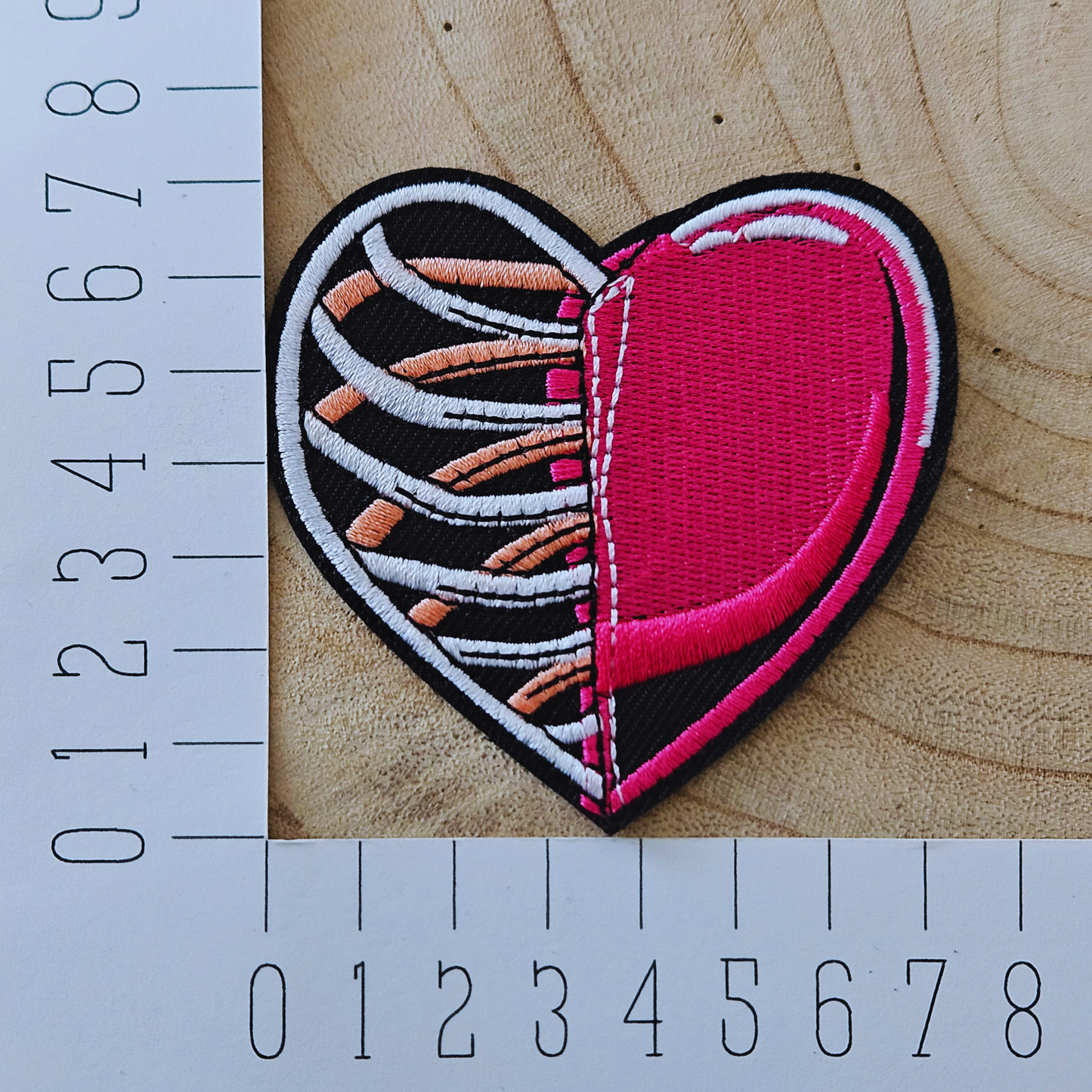 Strijk embleem - Iron on Patch - Hart