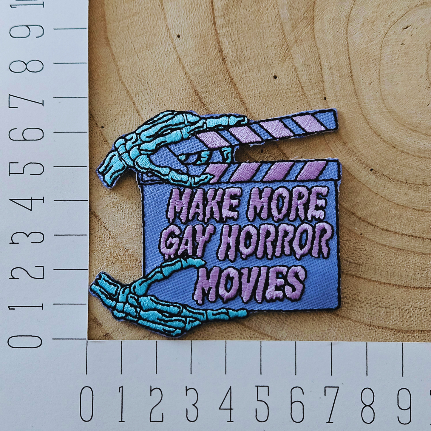 Strijk embleem - Iron on Patch - Film klapper