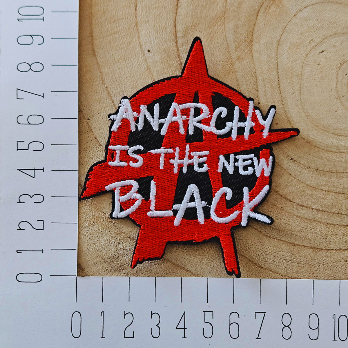 Strijk embleem - Iron on Patch - Anarchy is the new black