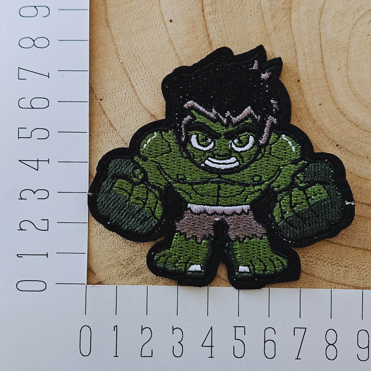 Strijk embleem - Iron on Patch - Groene spierbundel