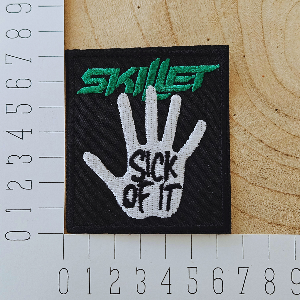 Strijk embleem - Iron on Patch - Hand Sick of it