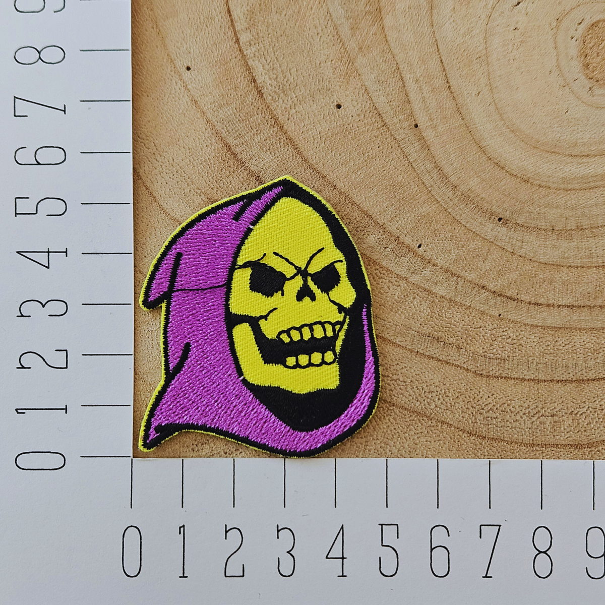 Strijk embleem - Iron on Patch - Schedel
