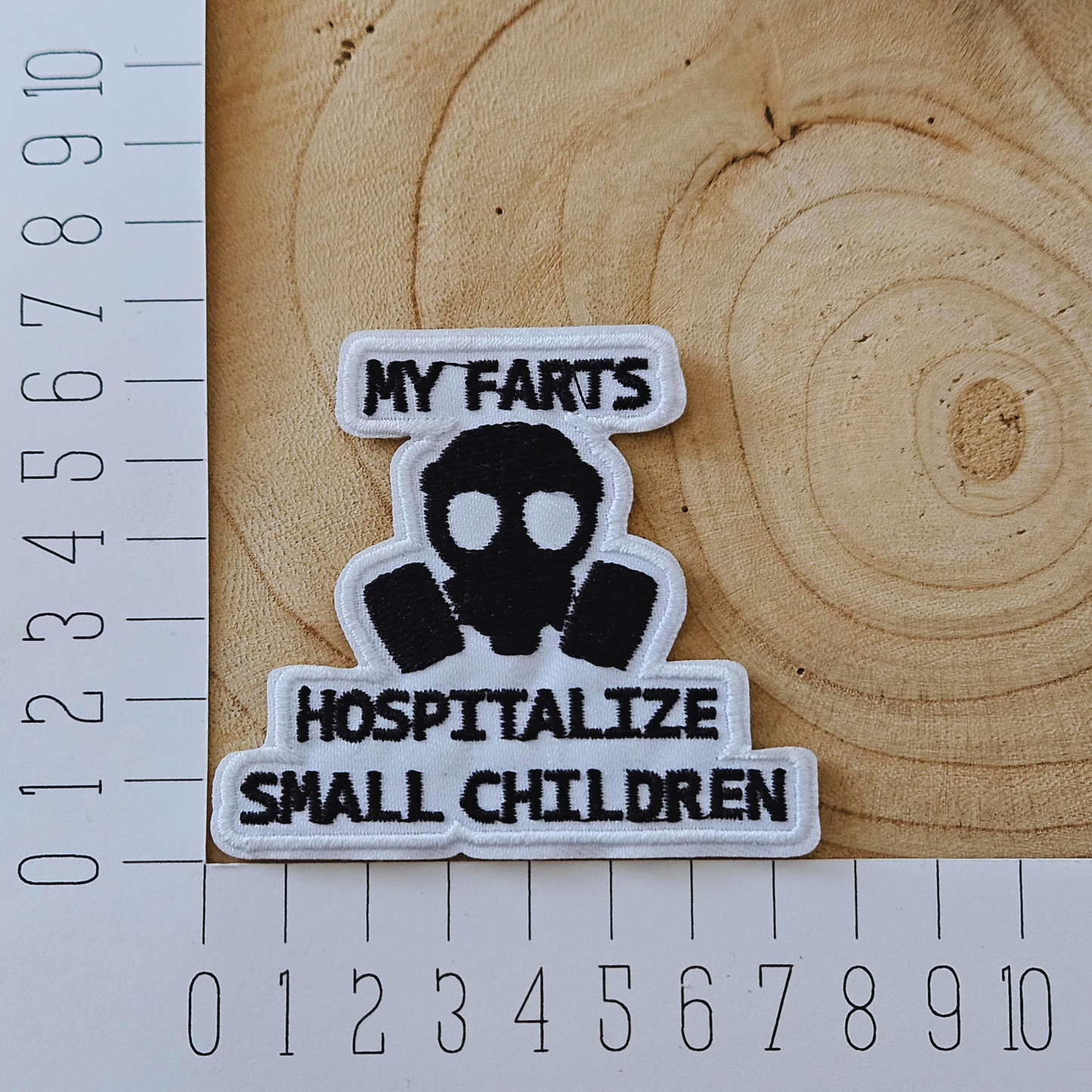 Strijk embleem - Iron on Patch - My farts hospitalize small children