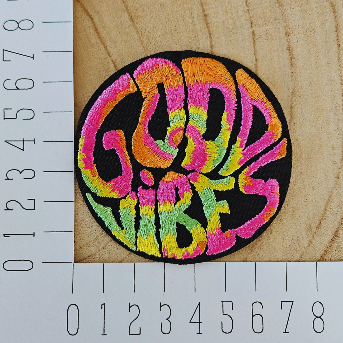 Strijk embleem - Iron on Patch - Good vibes