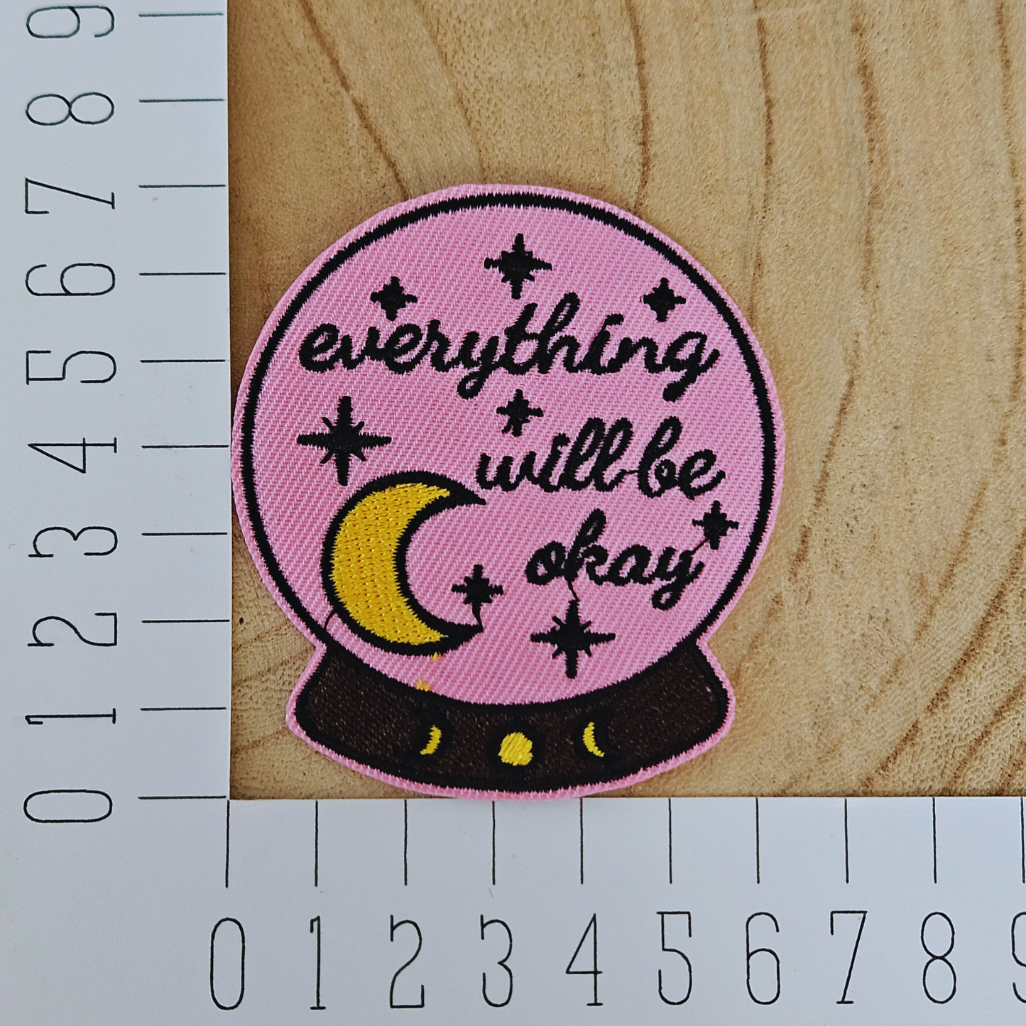 Strijk embleem - Iron on Patch - Everything will be okay