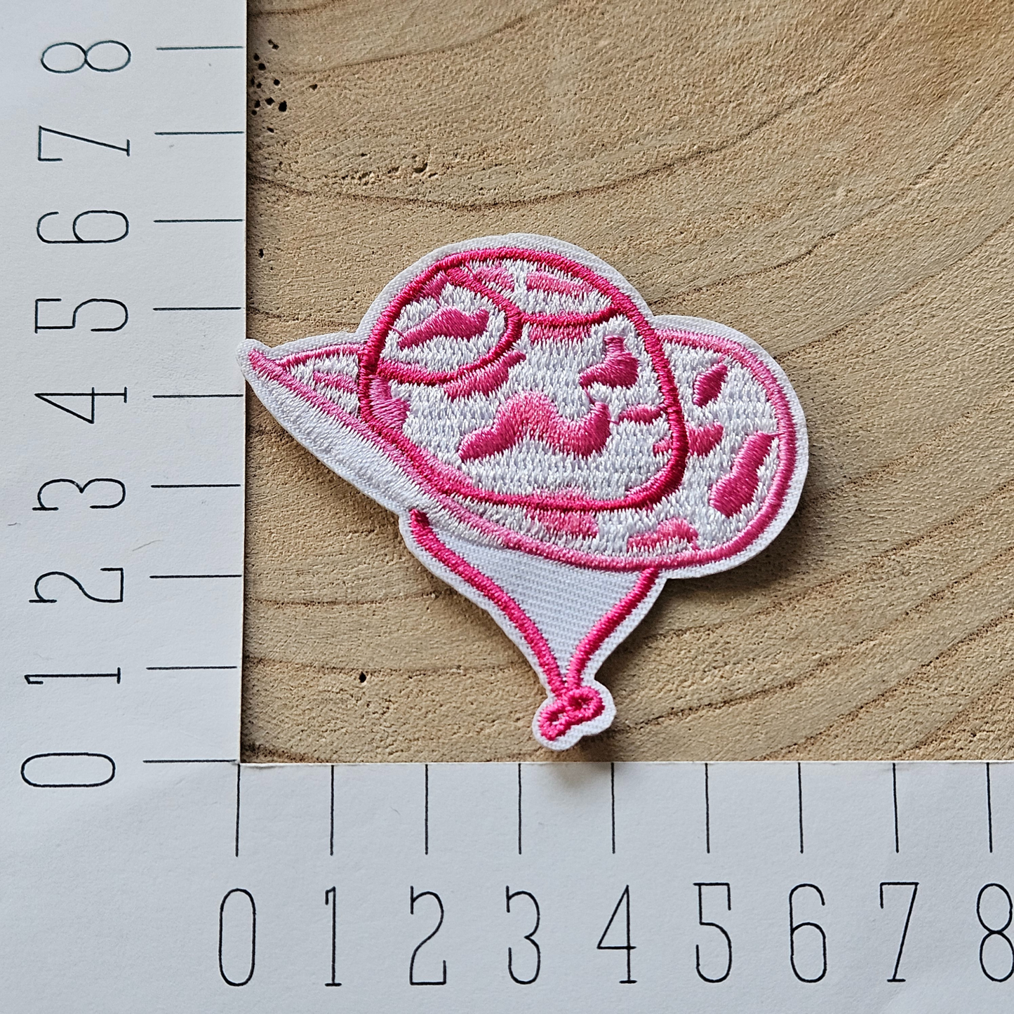 Strijk embleem - Iron on Patch - Roze cowboy hoed