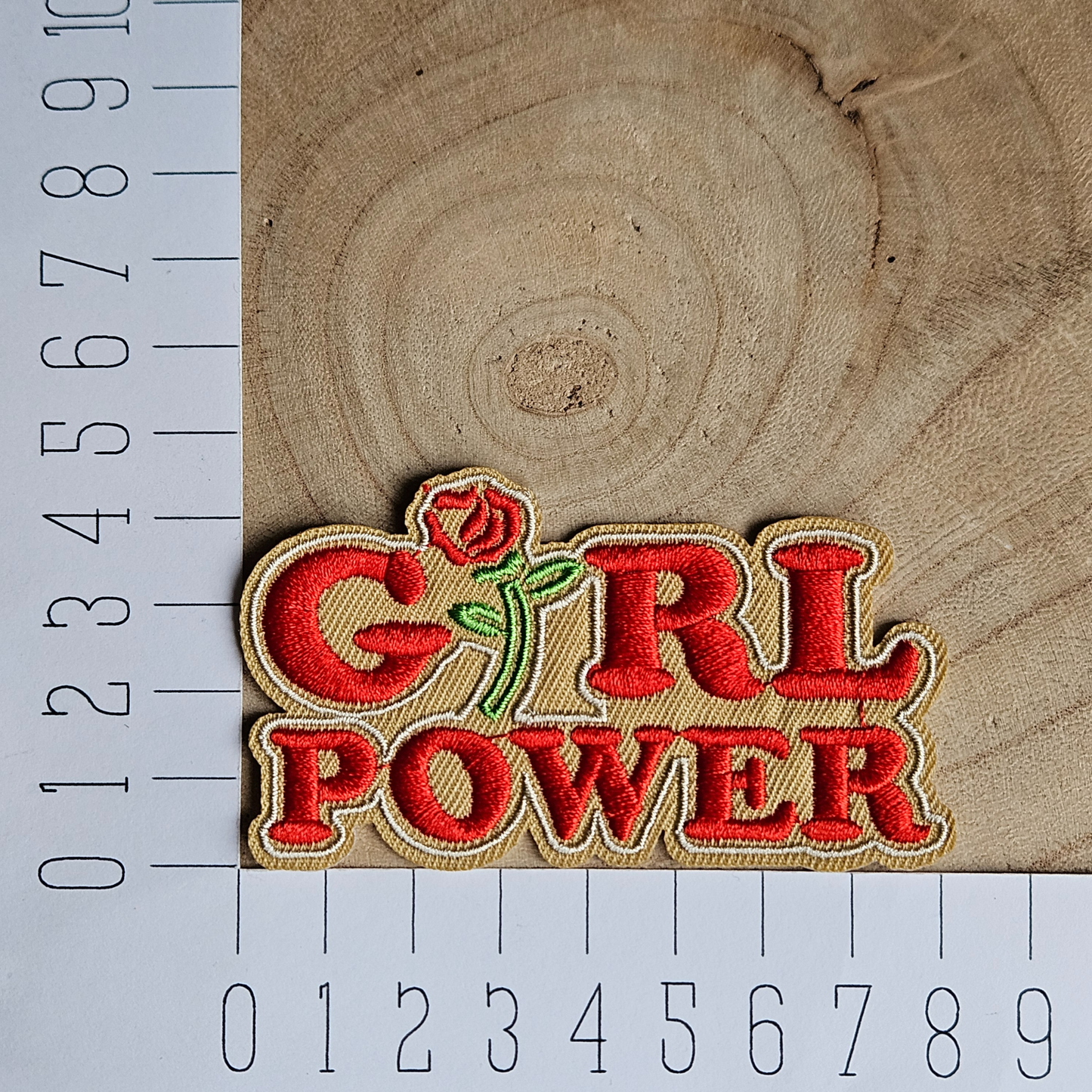 Strijk embleem - Iron on Patch - Girl power