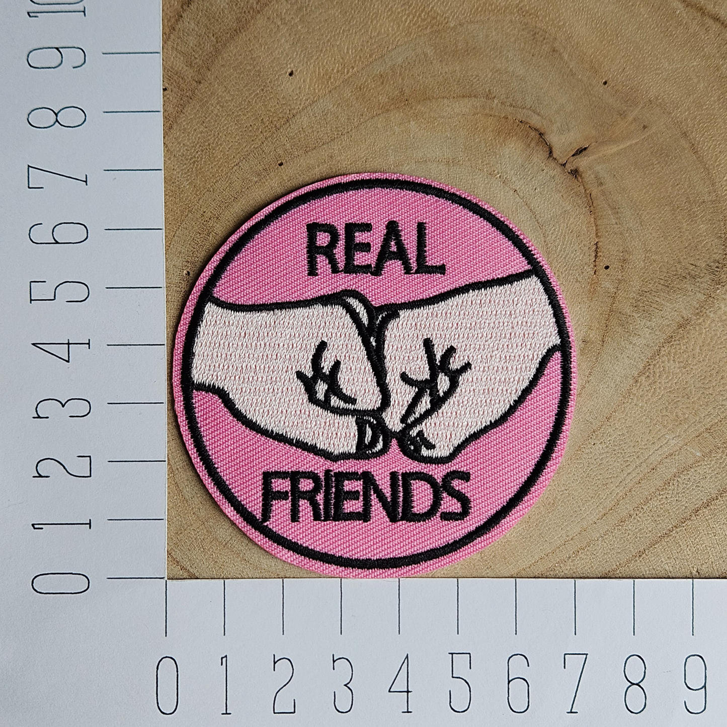 Strijk embleem - Iron on Patch - Real friends