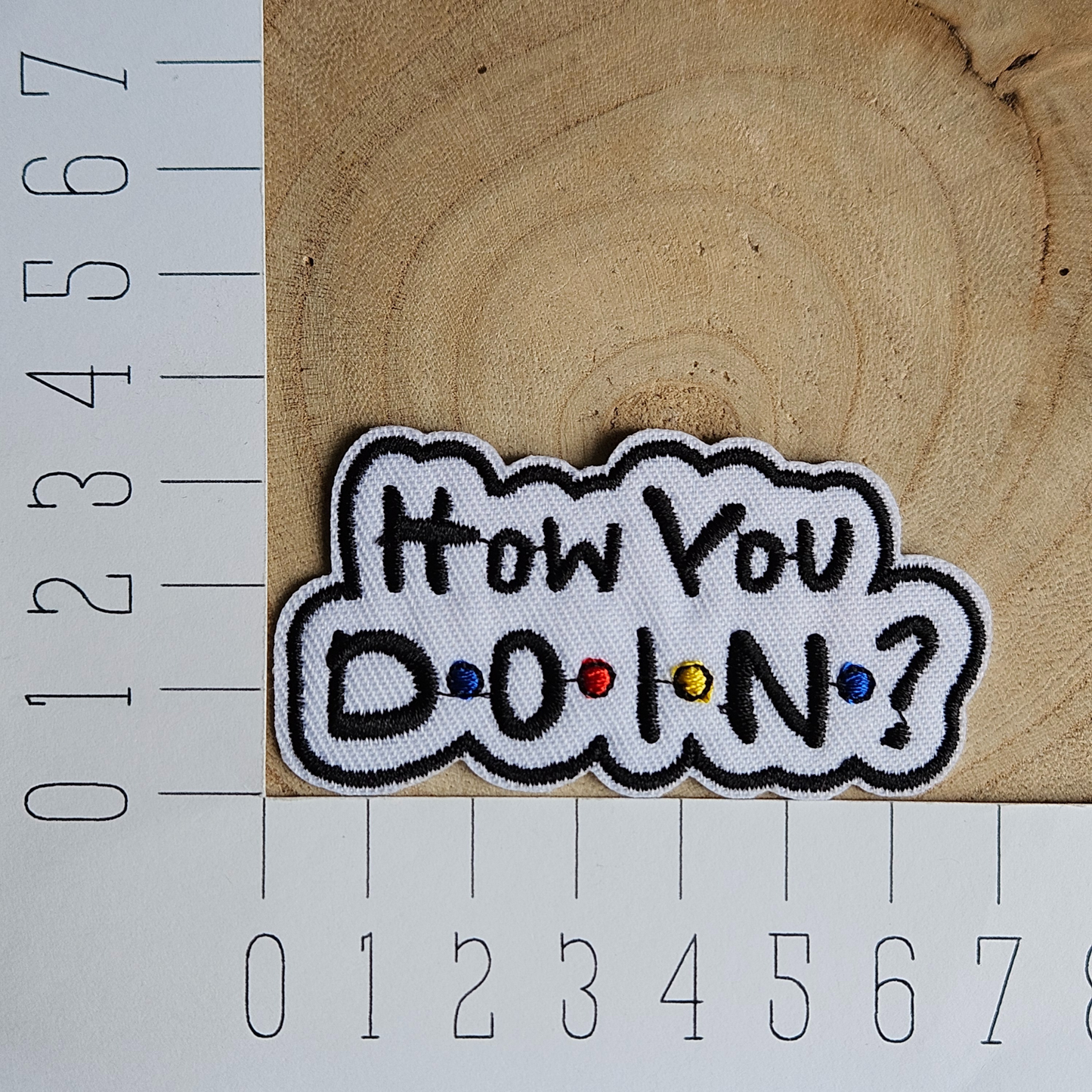 Strijk embleem - Iron on Patch - How doin