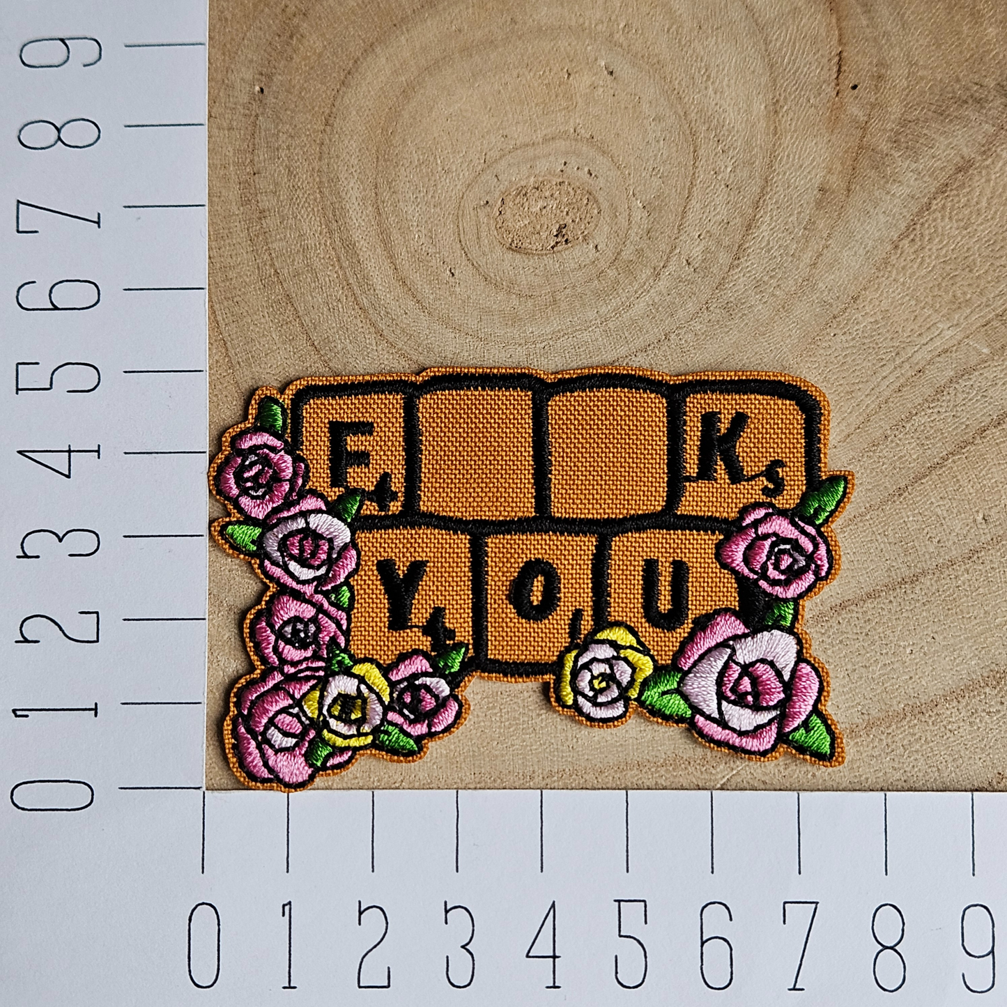 Strijk embleem - Iron on Patch - F**K you scrabble