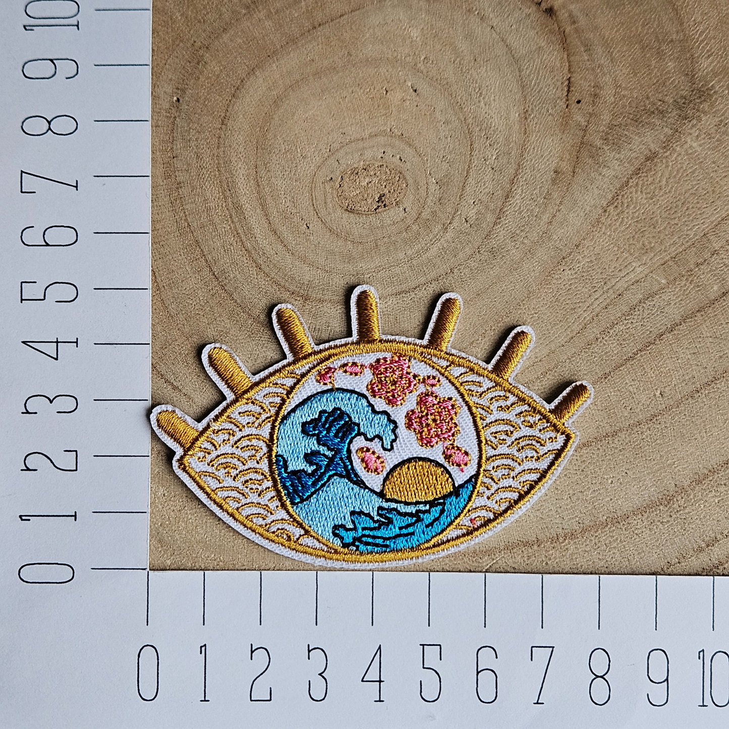 Strijk embleem - Iron on Patch - Oog - Golf