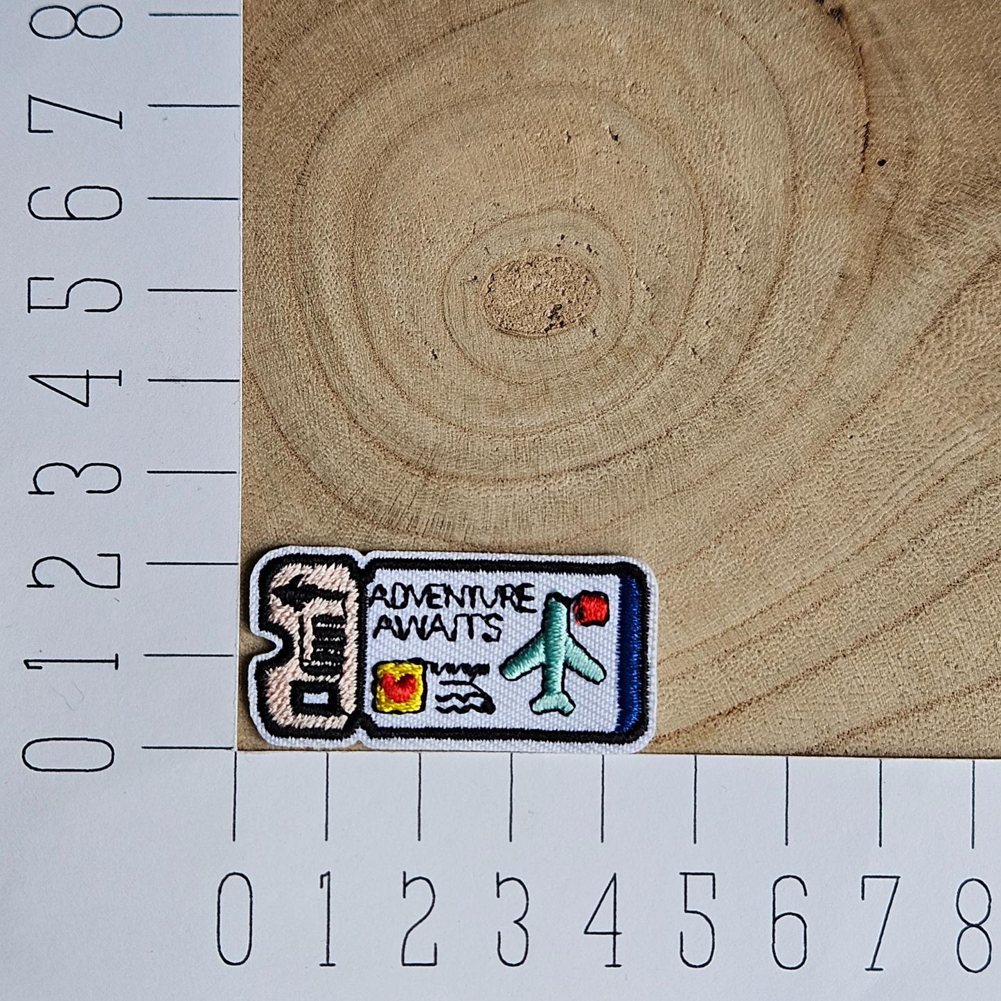 Strijk embleem - Iron on Patch - Ticket