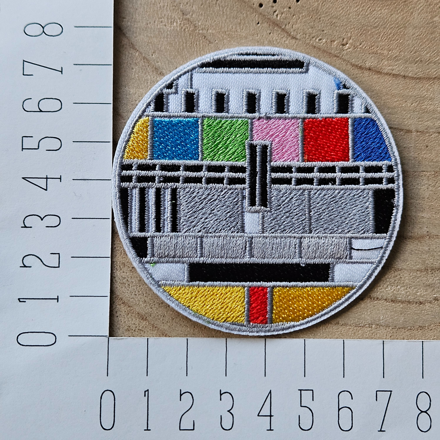 Strijk embleem - Iron on Patch - Testbeeld