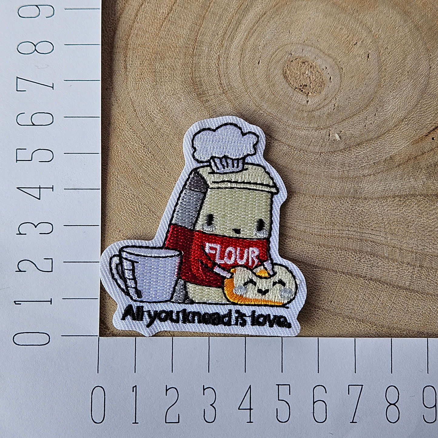 Strijk embleem - Iron on Patch - Bloem - All you kneed is love