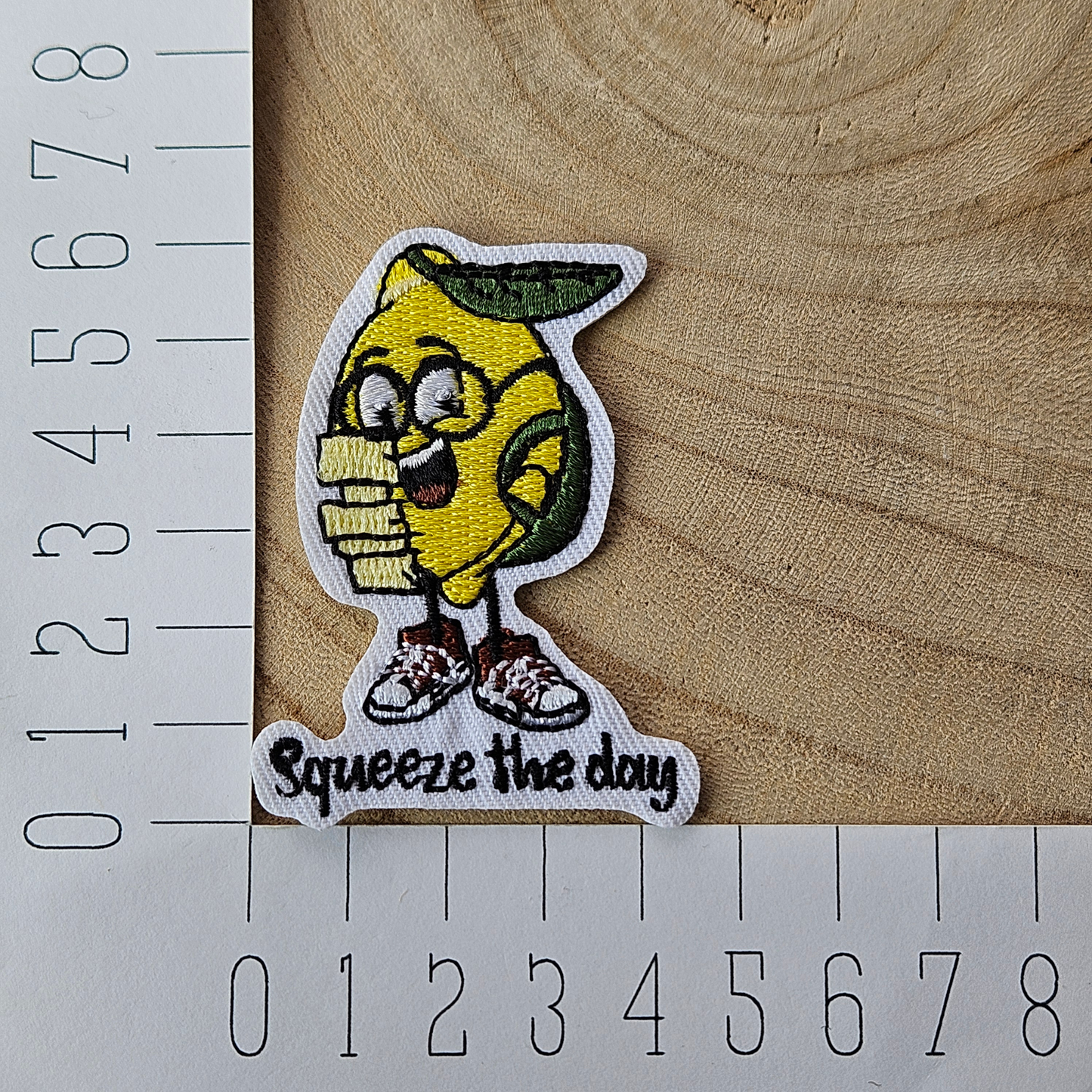 Strijk embleem - Iron on Patch - Citroen - Squeeze the day
