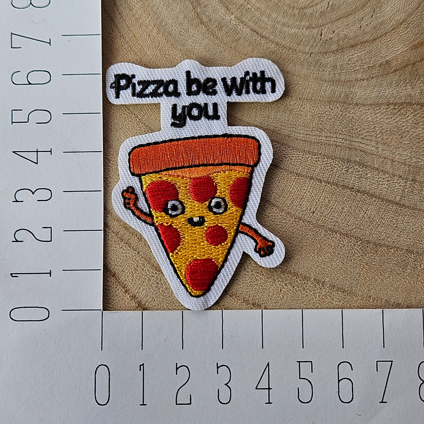 Strijk embleem - Iron on Patch - Pizza - Pizza be with you
