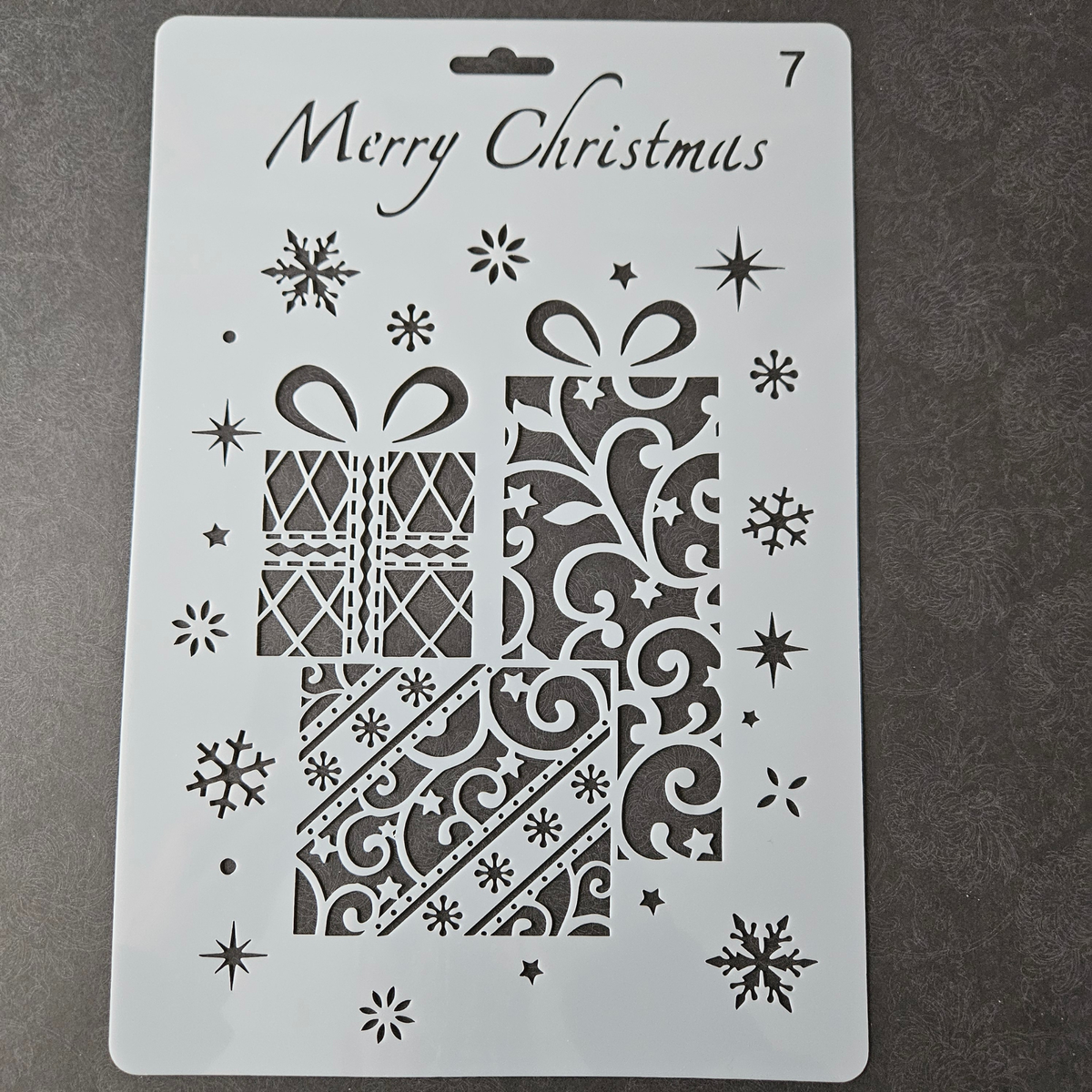 Hobby stencil - Merry Christmas Cadeau's - A5+
