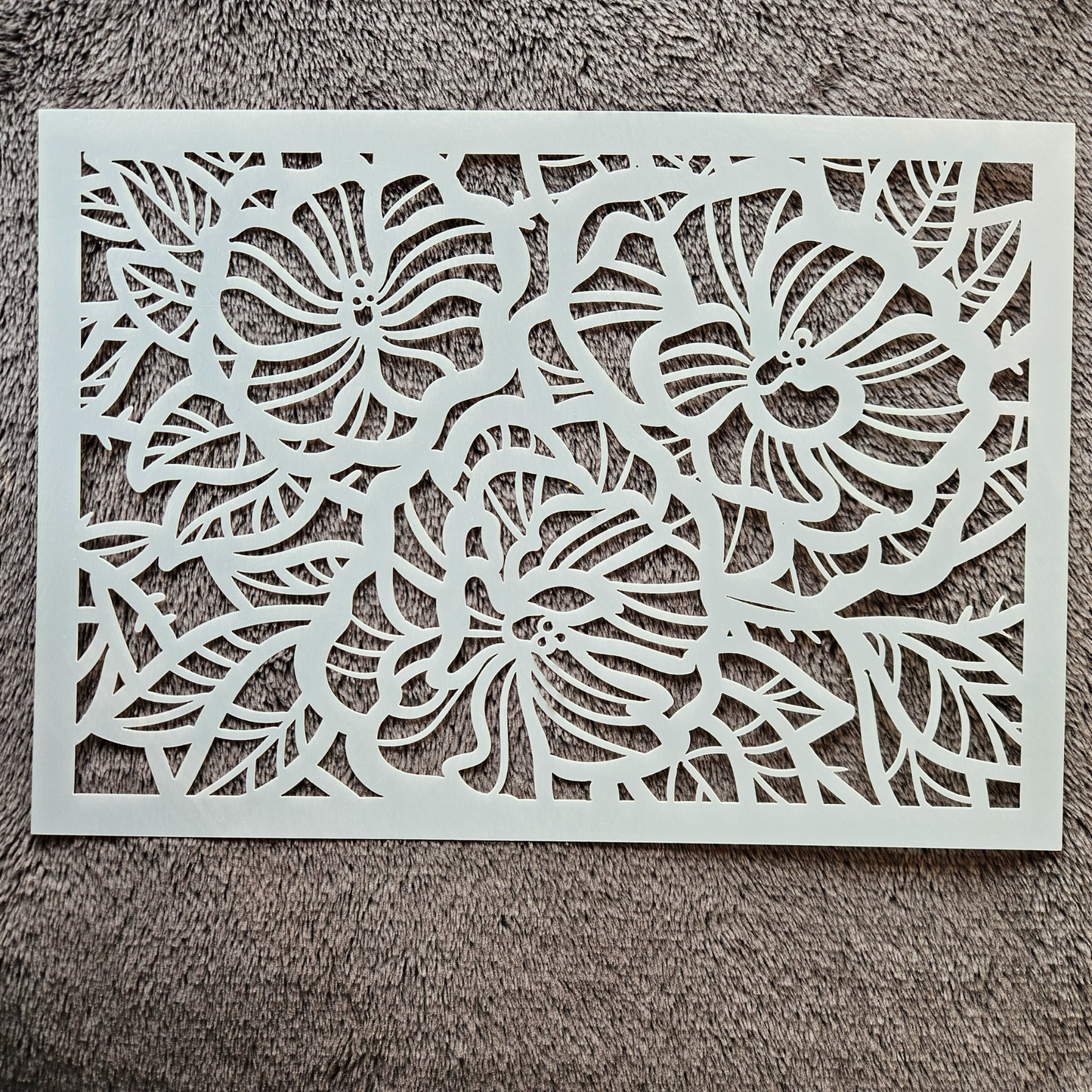 Hobby stencil - Tropische bloemen - A4