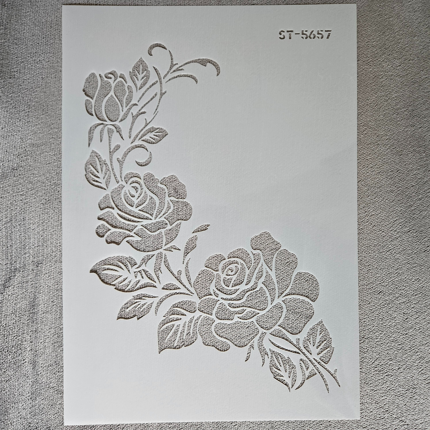 Hobby stencil - Rozen struik - A4