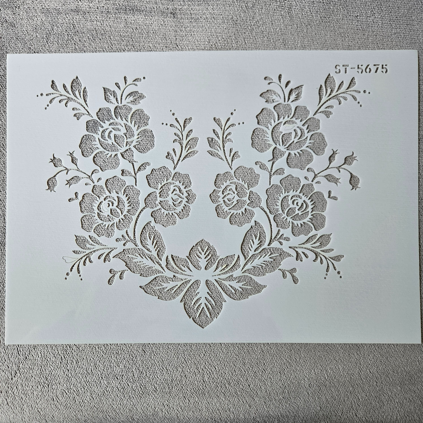 Hobby stencil - Bloemen - A4