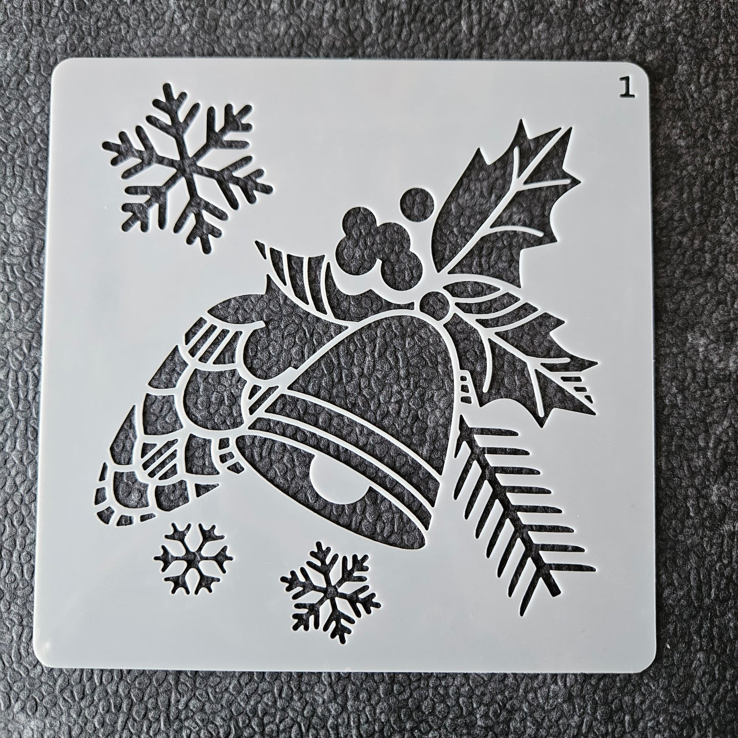 Hobby stencil Kerst -Kerstbel - 13 x 13