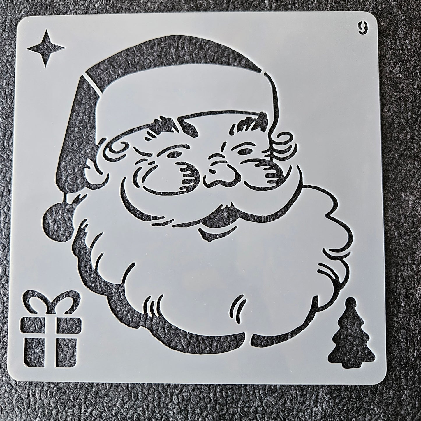Hobby stencil Kerst - Kerstman - 13 x 13