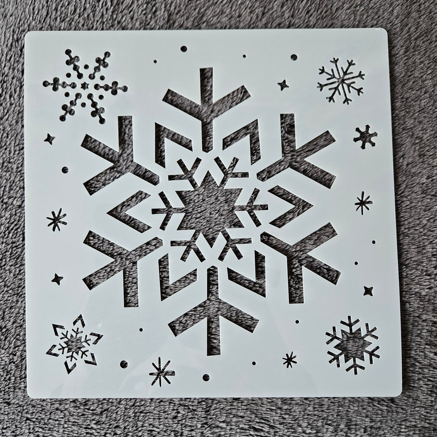 Hobby stencil - Sneeuwvlokken 2 - 20 x 20 cm