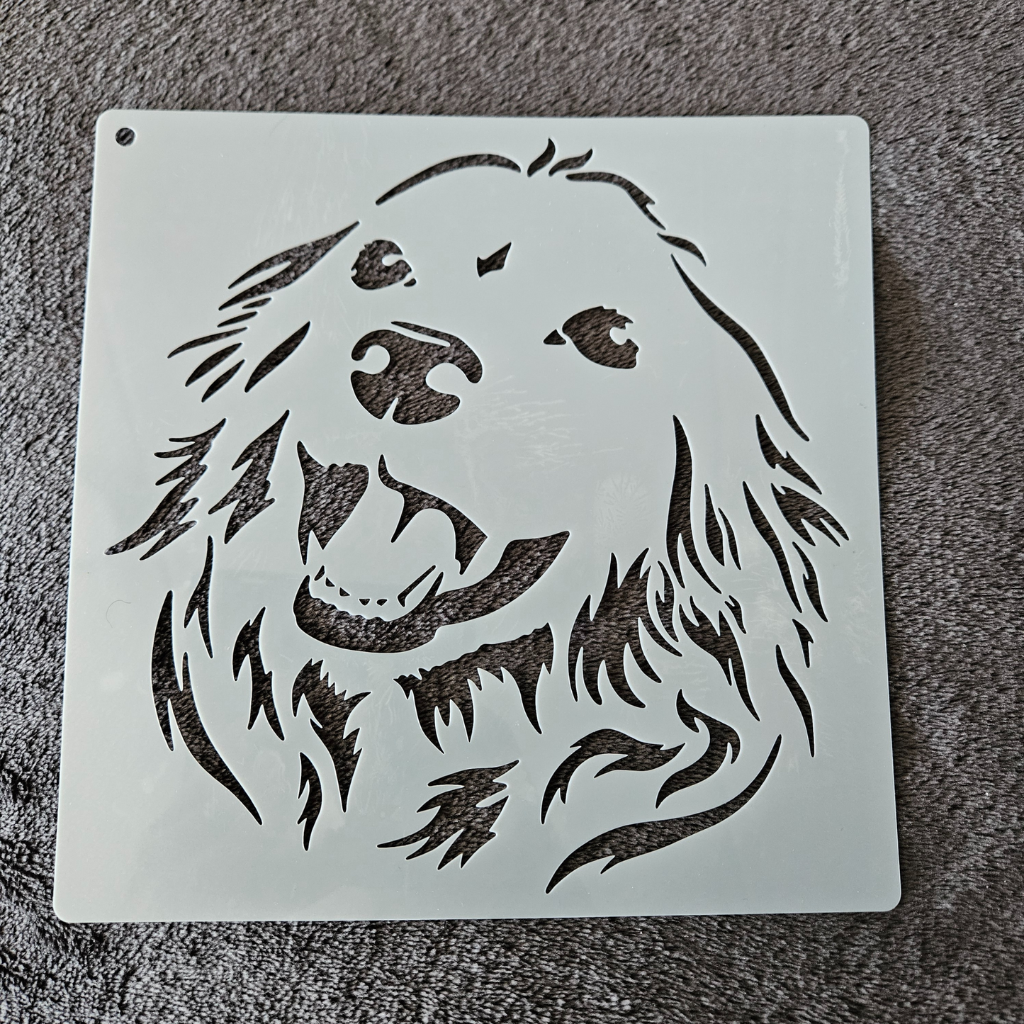 Hobby stencil - Hond - Golden retriever - 20 x 20 cm