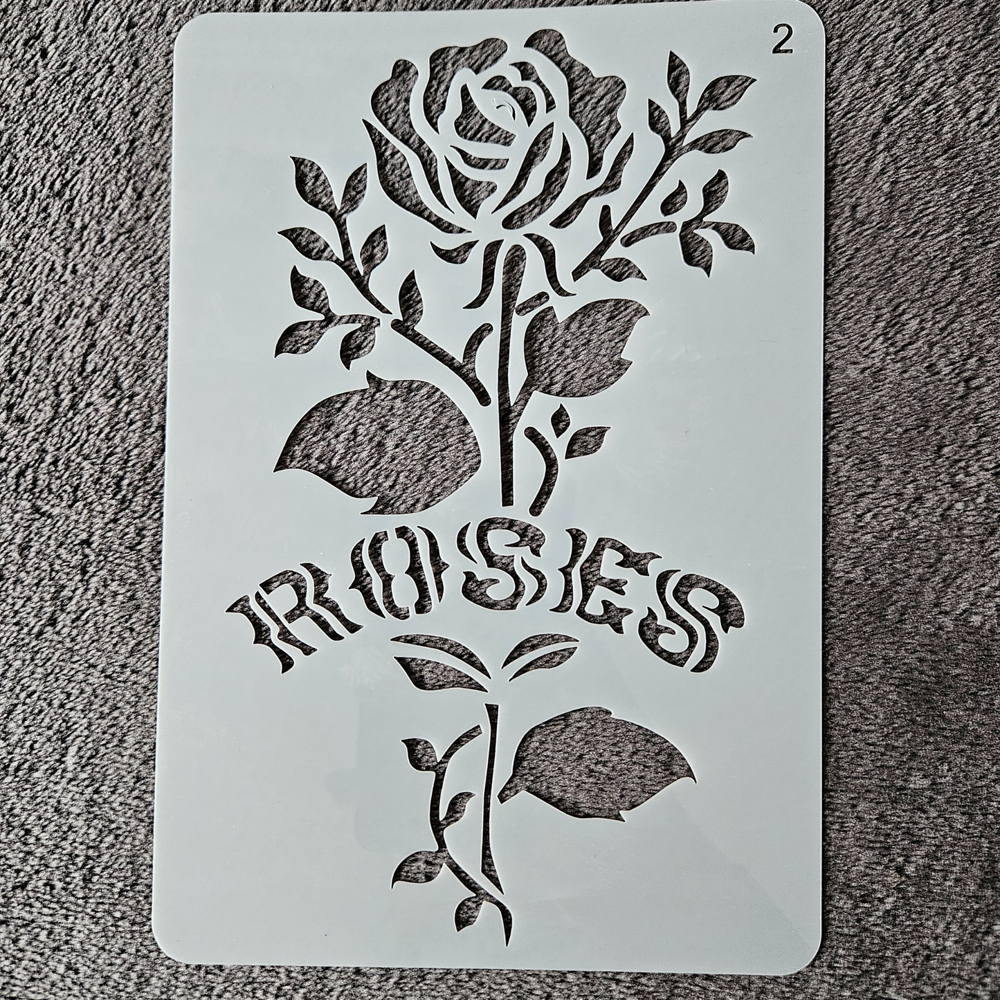 Hobby stencil - Roos - A5