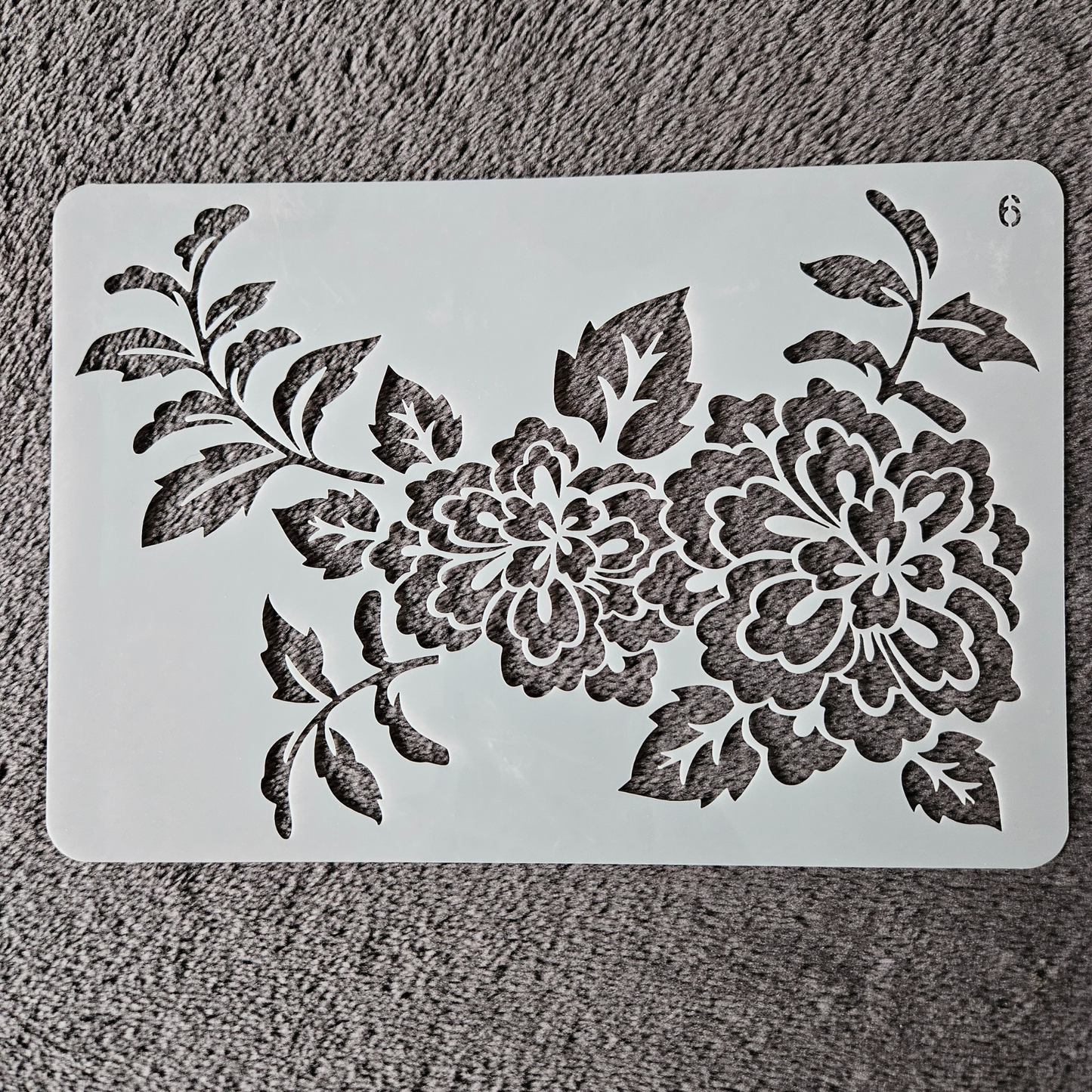 Hobby stencil - Bloemen - A5
