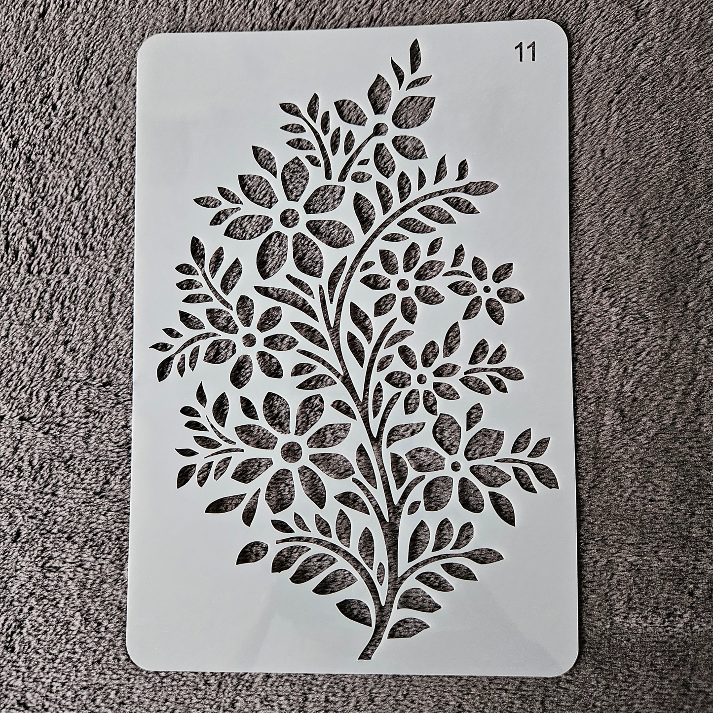 Hobby stencil - Bloemen - A5