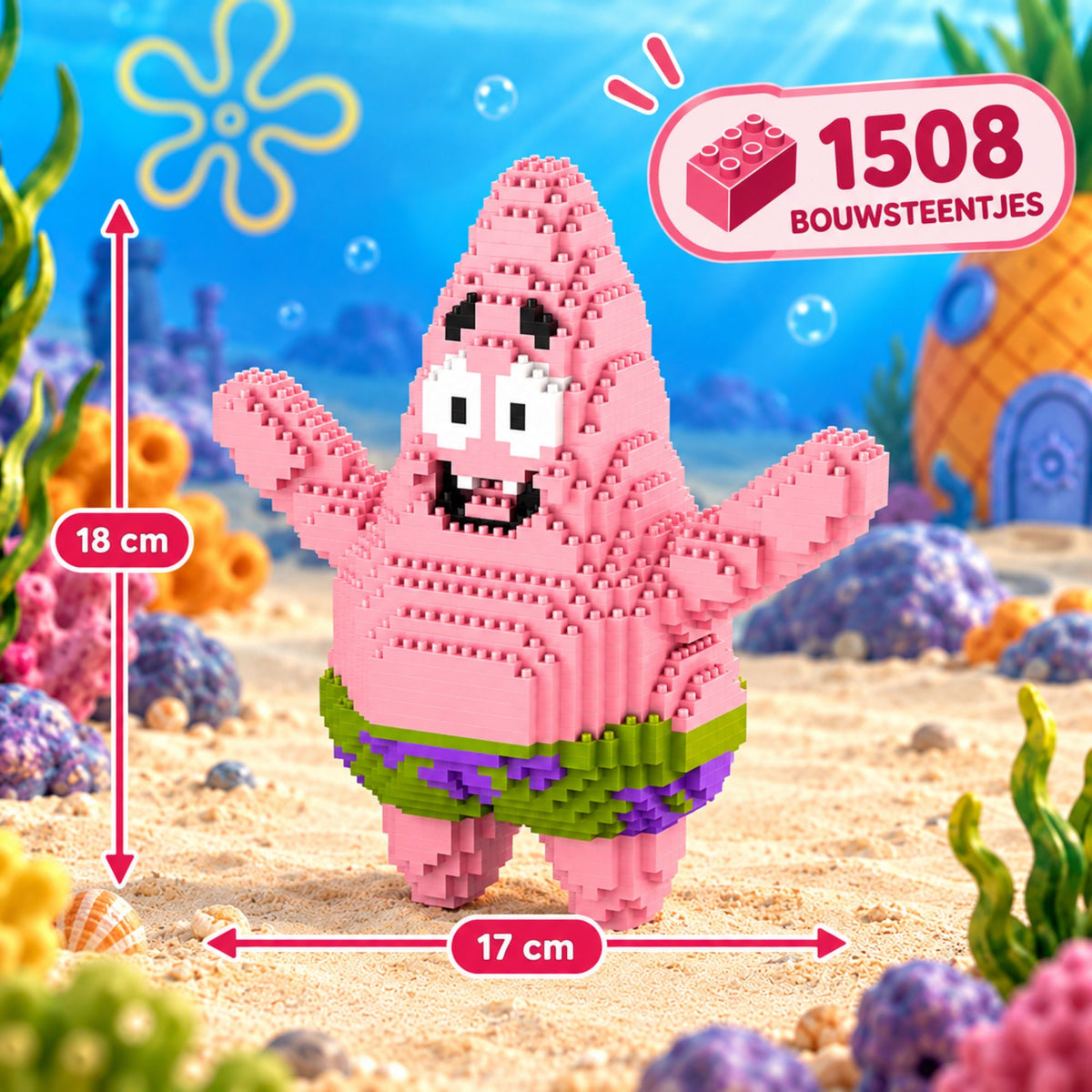 Nano blocks - Zeester - 1508 bouwblokjes